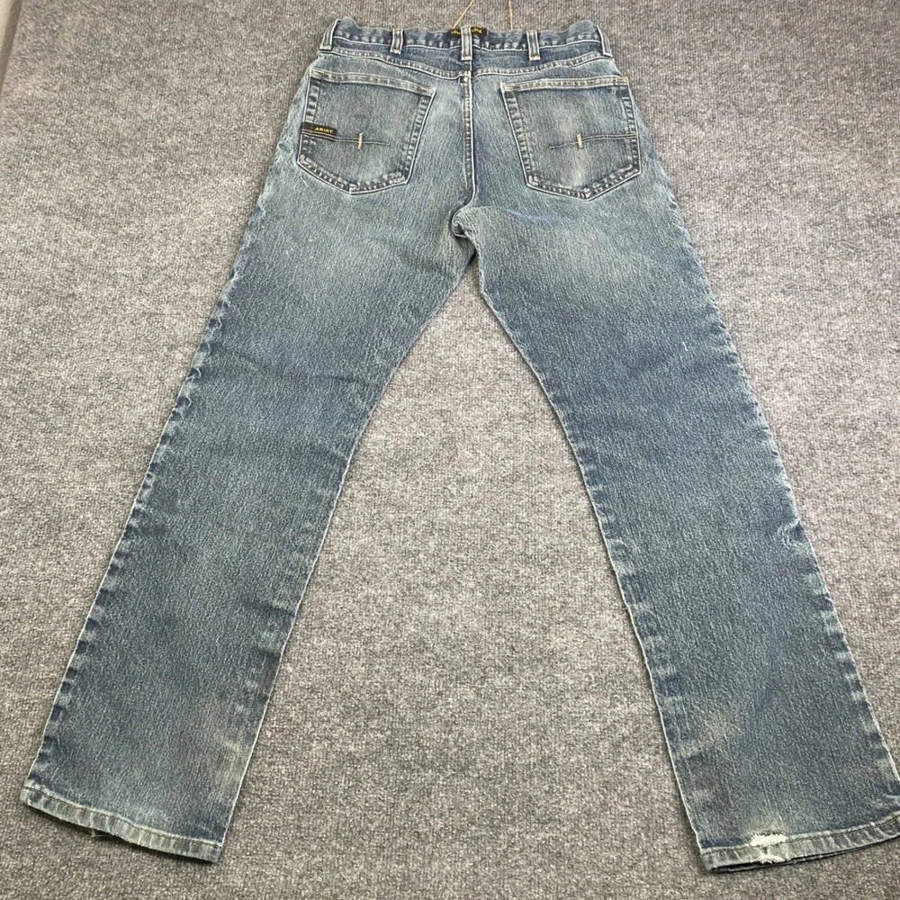 Ariat Rebar M5 Straight Leg Jeans Mens 32x32 Double Knee Workwear Stained - Picture 11 of 11